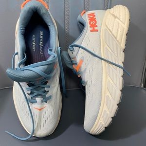 Womens Hoka One One Gaviota 4. Blue Fog. Only worn 1 time. Perfect condition.